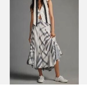 Anthropologie Pilcro Patchwork Godet Skirt